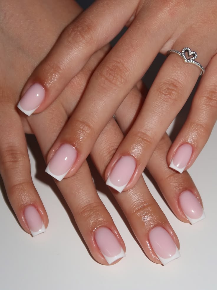 Milky Pink Sophisticated French Tips