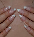 Classy French Tips ( Soft Water Like Pink Base)