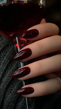 Deep Maroon Nails