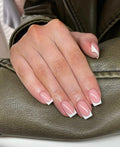 Less White French Tip Nails